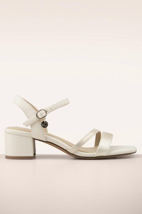 Jocelyn Sandalen in Beige und Hellgold