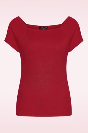 Kaylie Shirt in Rubinrot