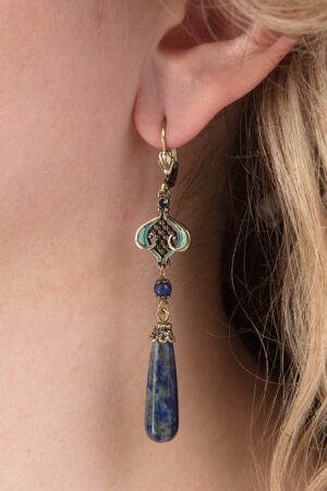 Lapis Ohrstecker in Blau