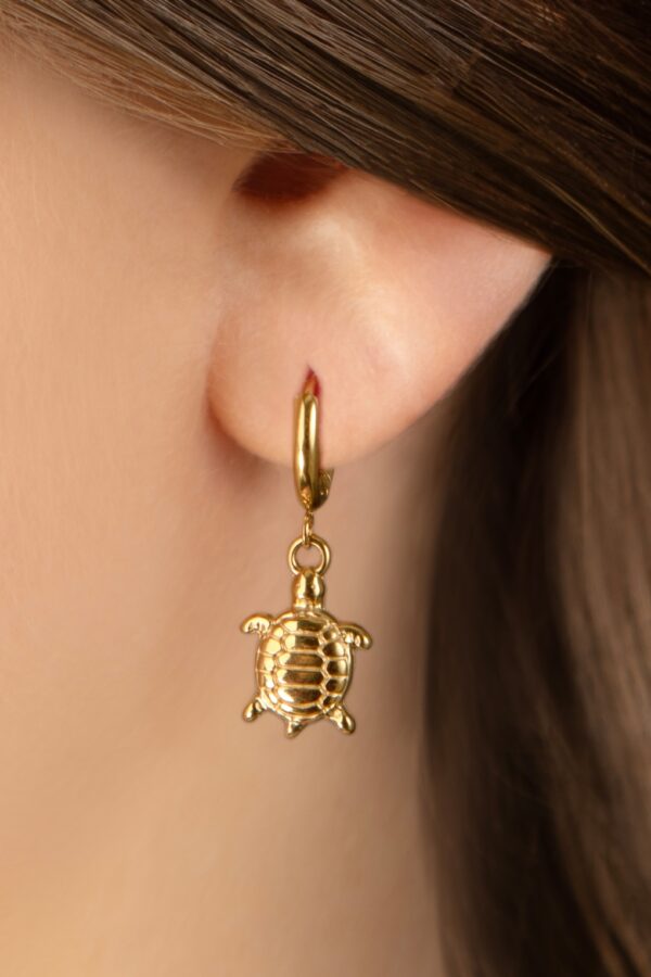 Little Turtle Ohrringe in Gold