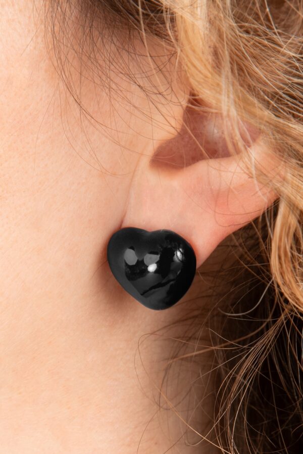 Lucky Heart Ohrringe in Schwarz