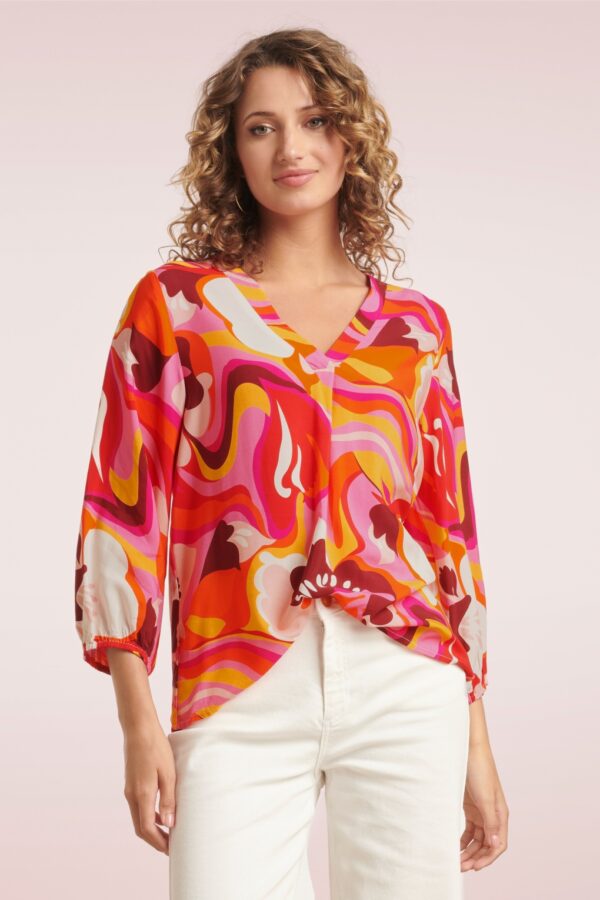 Maci Floral Bluse in Rosa