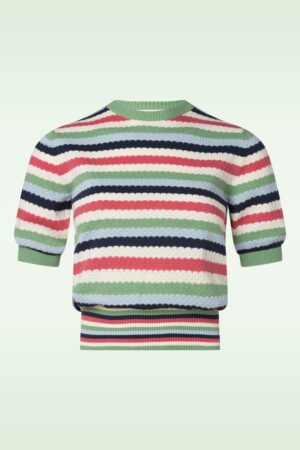Milla Gestreiftes Stricktop in Multi
