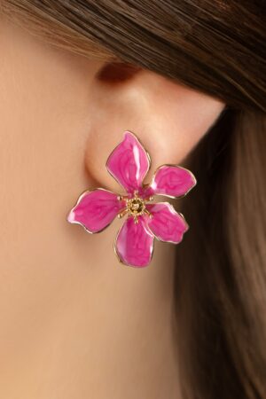 Mirabelle Flower Ohrringe in Rosa