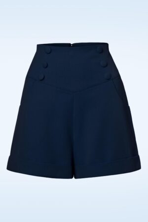 Niedlich wie ein Knopf Shorts in Marineblau