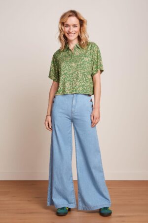 Pirla Festa Light Denim Hose in Blauton