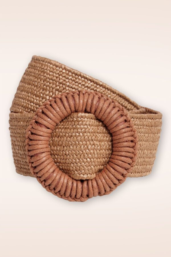 Raffia Gürtel in Braun
