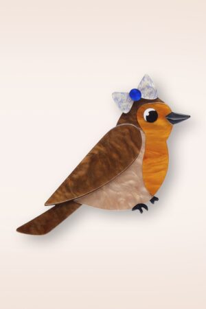 Rosie the Robin Brosche