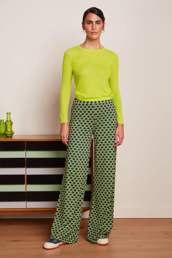 Sara Touche Hose in Beacon Blue.
