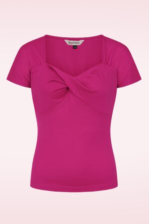 She Who Dares Top in Magenta