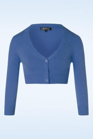Shela Kurzer Cardigan in Viola Blue