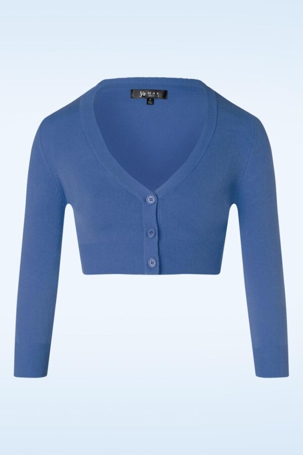 Shela Kurzer Cardigan in Viola Blue