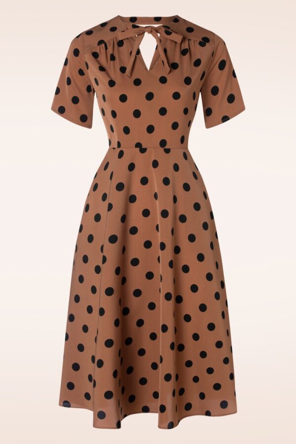 Spot Set Sail Swing Kleid in Braun