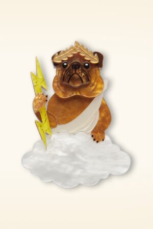 The Pious Pug Brosche
