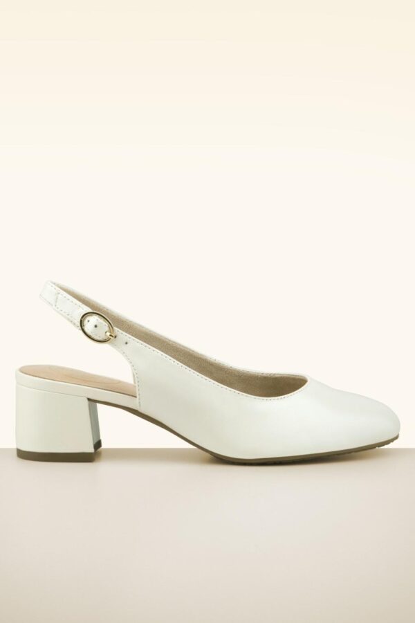 Trixie Comfort Slingpumps in Perlweiß