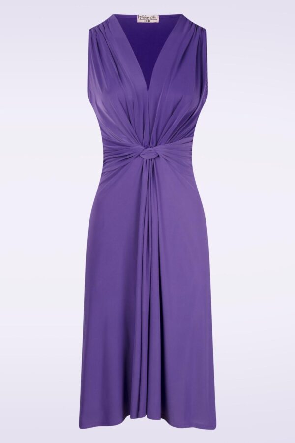 Umi Knotted Swing Kleid in Lila