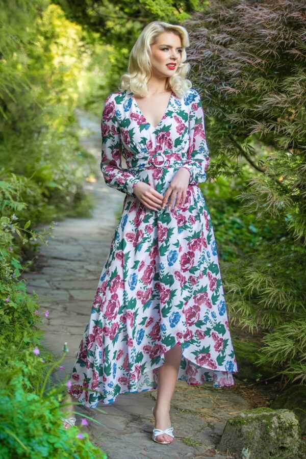 Annique Wildflower Maxikleid in Weiß