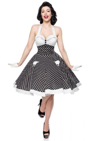 BELSIRA A-Linien-Kleid Vintage-Swing-Kleid 50er Jahre Pin Up Rockabilly Retro Sommerkleid