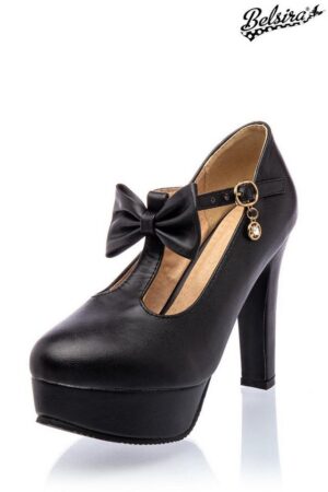 BELSIRA Belsira - Retro Riemchen-Pumps - (37,38,39,40,41) High-Heel-Pumps