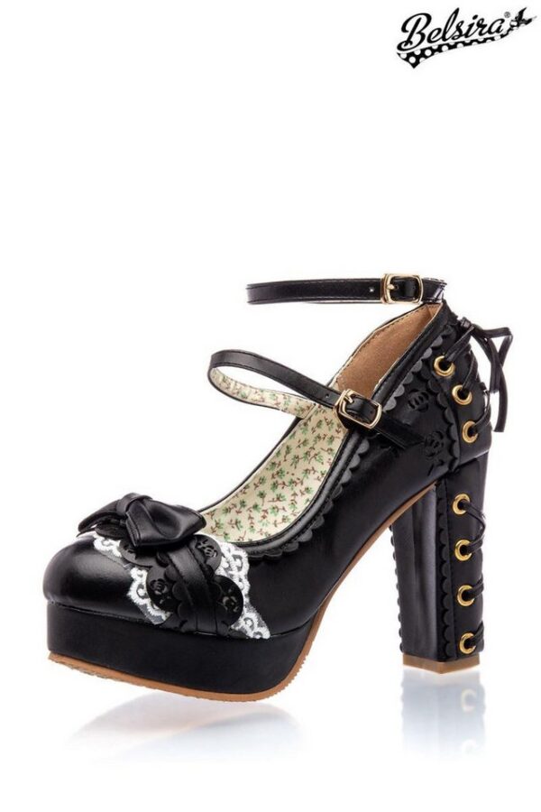 BELSIRA Belsira - Retro Riemchen Pumps - (37,38,39,40,41) High-Heel-Pumps