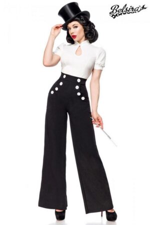 BELSIRA Homewearhose Belsira Marlenehose - (2XL,3XL,L,M)