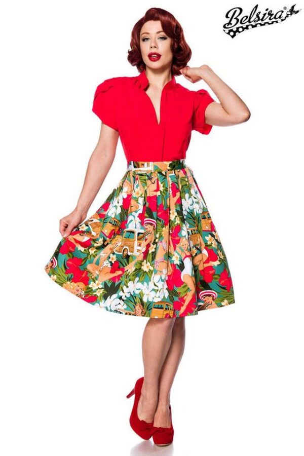 BELSIRA Midirock Belsira - ausgestellter Vintage Rock - (L,M,S,XL,2XL)
