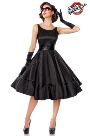 BELSIRA Trachtenkleid Belsira - Premium Swing-Satinkleid - (2XL,3XL,4XL,L,M,S)