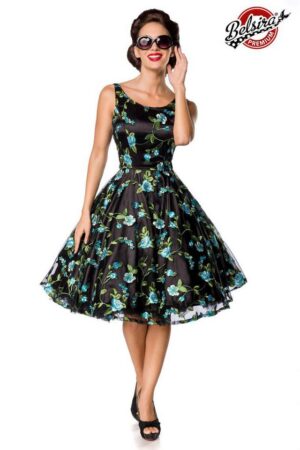 BELSIRA Trachtenkleid Belsira - Premium Vintage Blumenkleid - (4XL,L,M,S,2XL)