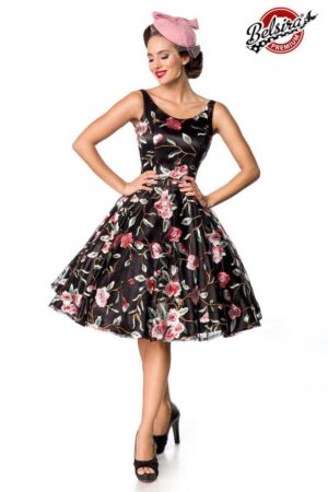 BELSIRA Trachtenkleid Belsira - Premium Vintage Blumenkleid - (4XL,L,M,S,2XL)