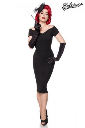 BELSIRA Trachtenkleid Belsira Schulterfreies Kleid - (2XL,3XL,L,M,S,XL)