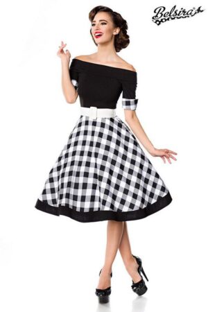 BELSIRA Trachtenkleid Belsira Schulterfreies Swing-Kleid - (2XL,3XL,L,M,S,XL)