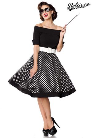 BELSIRA Trachtenkleid Belsira Schulterfreies Swing-Kleid - (2XL,3XL,L,M,S,XL)