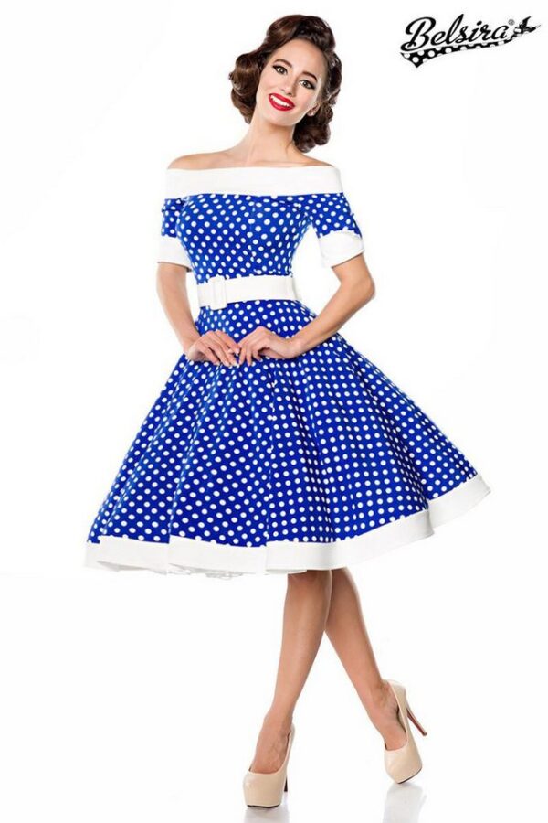 BELSIRA Trachtenkleid Belsira Schulterfreies Swing-Kleid - (2XL,3XL,L,M,S,XL)