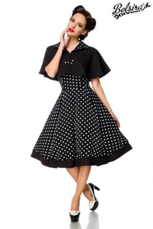 BELSIRA Trachtenkleid Belsira Swing-Kleid mit Cape - (4XL,3XL)