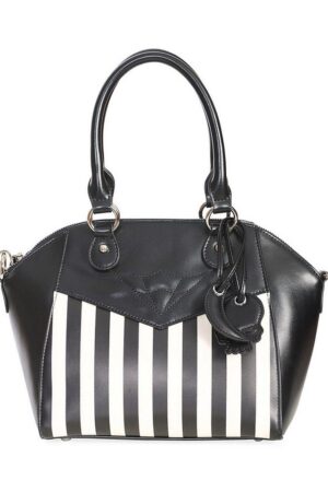 Banned Handtasche Another Lost Soul Striped, Gestreift Retro Handbag