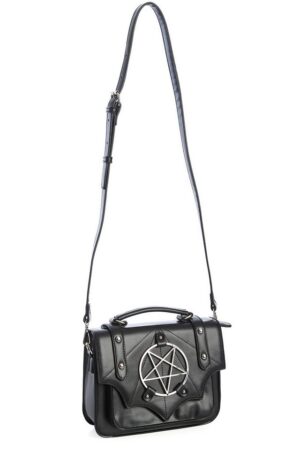 Banned Schultertasche Moloch Pentagram, Verstellbarer Schultergurt