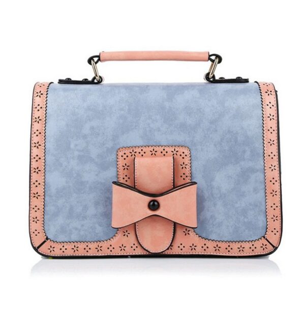 Banned Schultertasche Scandal Bow Light Blue, Verstellbarer Schultergurt
