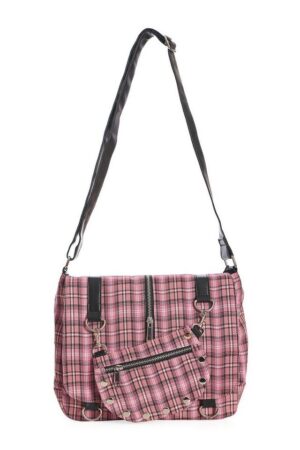 Banned Schultertasche Twice The Action Rosa, Verstellbarer Schultergurt