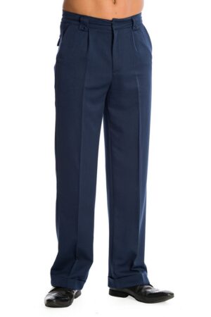 Banned Stoffhose Get In Line Navy Vintage Retro Rockabilly Spitzbundhose