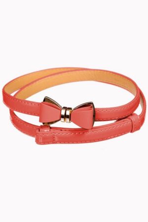Banned Taillengürtel Ocean Avenue Apricot Vintage Retro Lack Gürtel