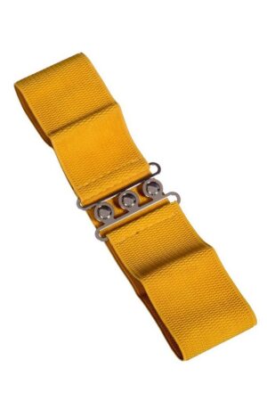 Banned Taillengürtel Sophia Mustard Vintage Retro Stretchgürtel