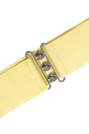 Banned Taillengürtel Sophia Pale Yellow Vintage Retro Stretchgürtel