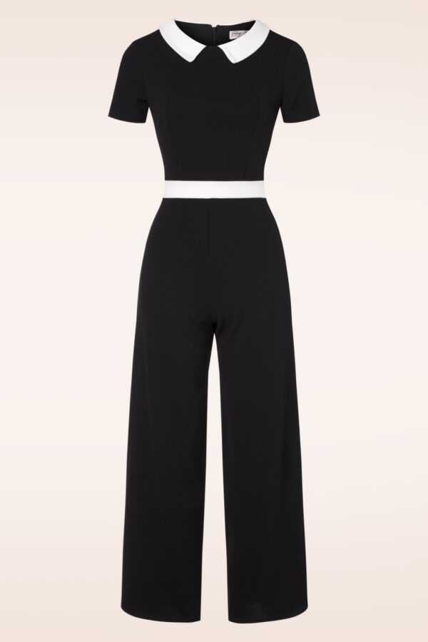 Caro Jumpsuit in Schwarz und Weiß