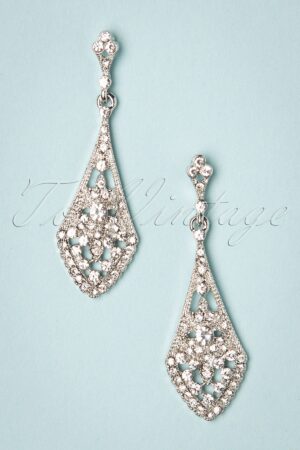 Crystal Ohrringe in Silber