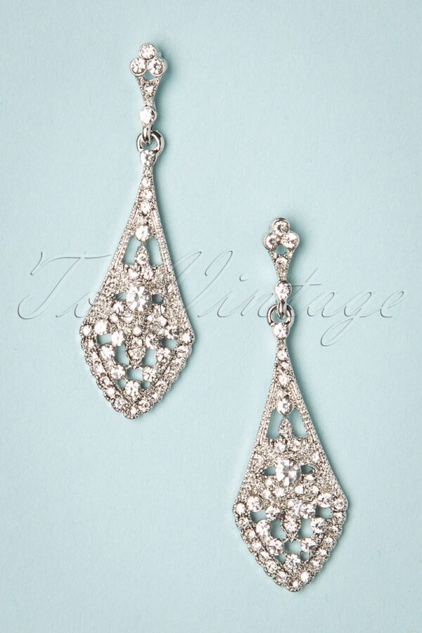 Crystal Ohrringe in Silber