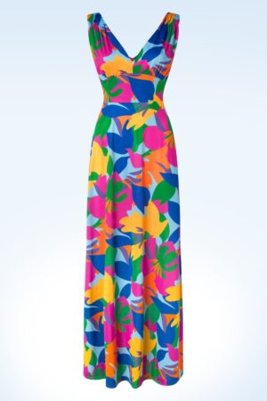 Deveny Abstraktes Maxikleid in Multi