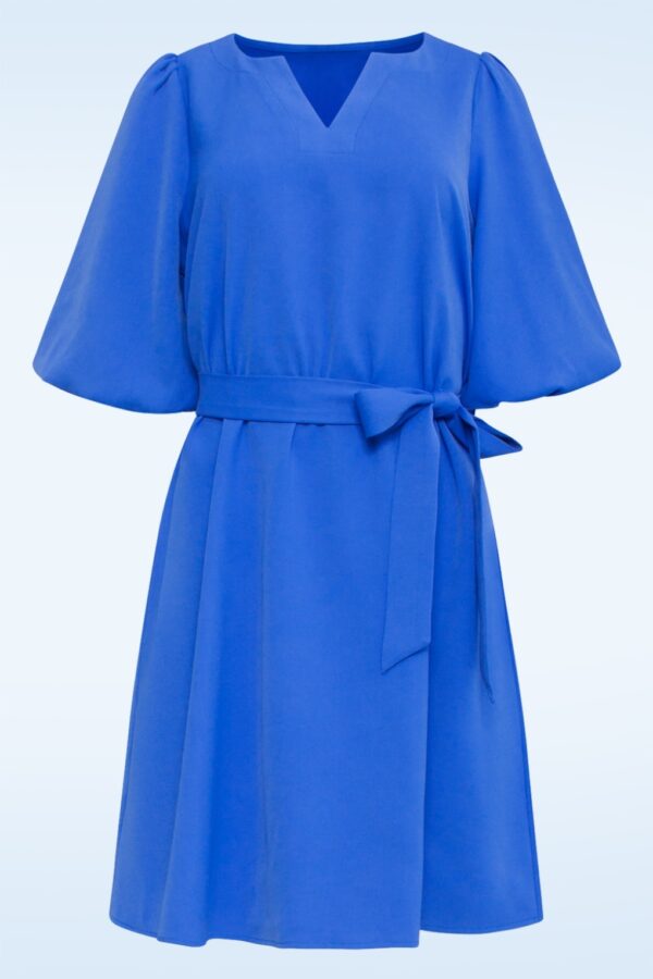 Greta Kleid in Kobaltblau