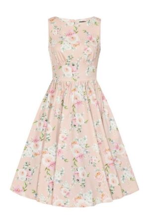 Hearts & Roses London A-Linien-Kleid Amanda Floral Swing Dress Rockabella Vintage Retro