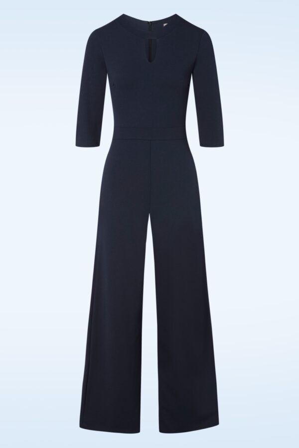 Iris Jumpsuit in Marineblau.