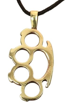 Kiss of Leather Kettenanhänger Schlagring Anhänger Knuckle Duster Gothic Punk Metal Rockabilly Nr.179